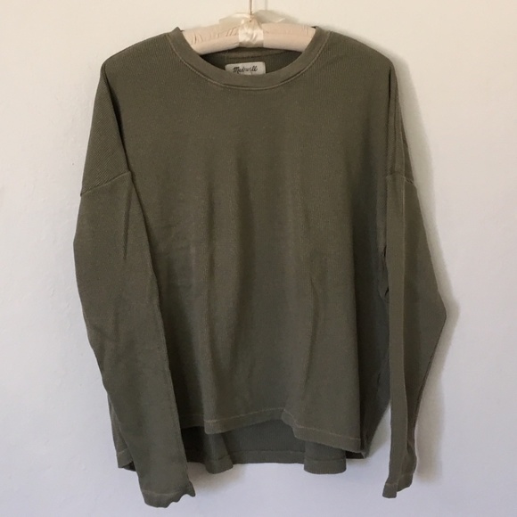 Madewell Tops - Madewell thermal ex-boyfriend long-sleeve tee EUC